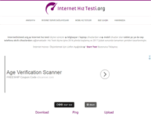 Tablet Screenshot of internethiztesti.org